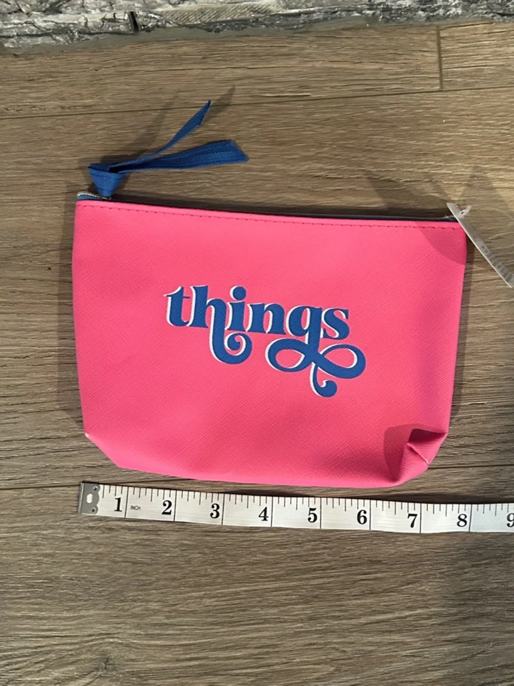 NWT Pink 'Things' Cosmetic Pouch - Stylish Women's Bag